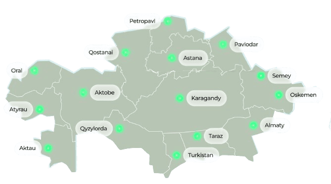Kazakhstan Map
